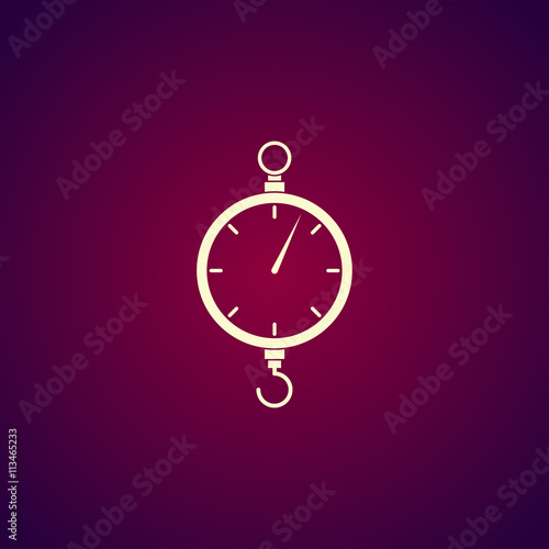 scales icon. Flat design style