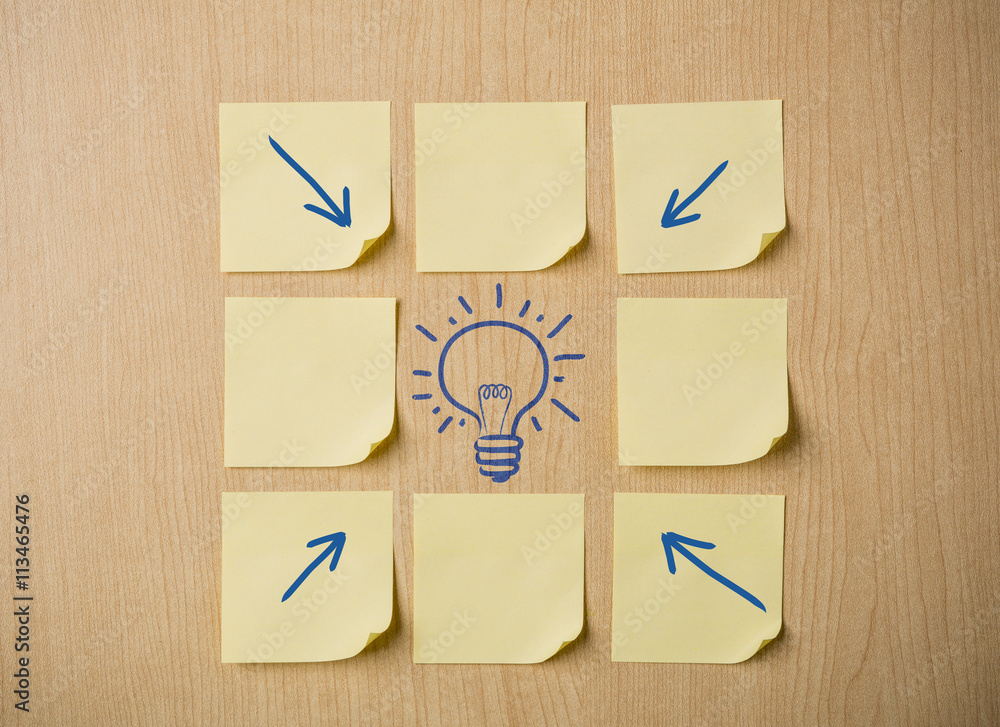 Light Bulb Sticky Notes