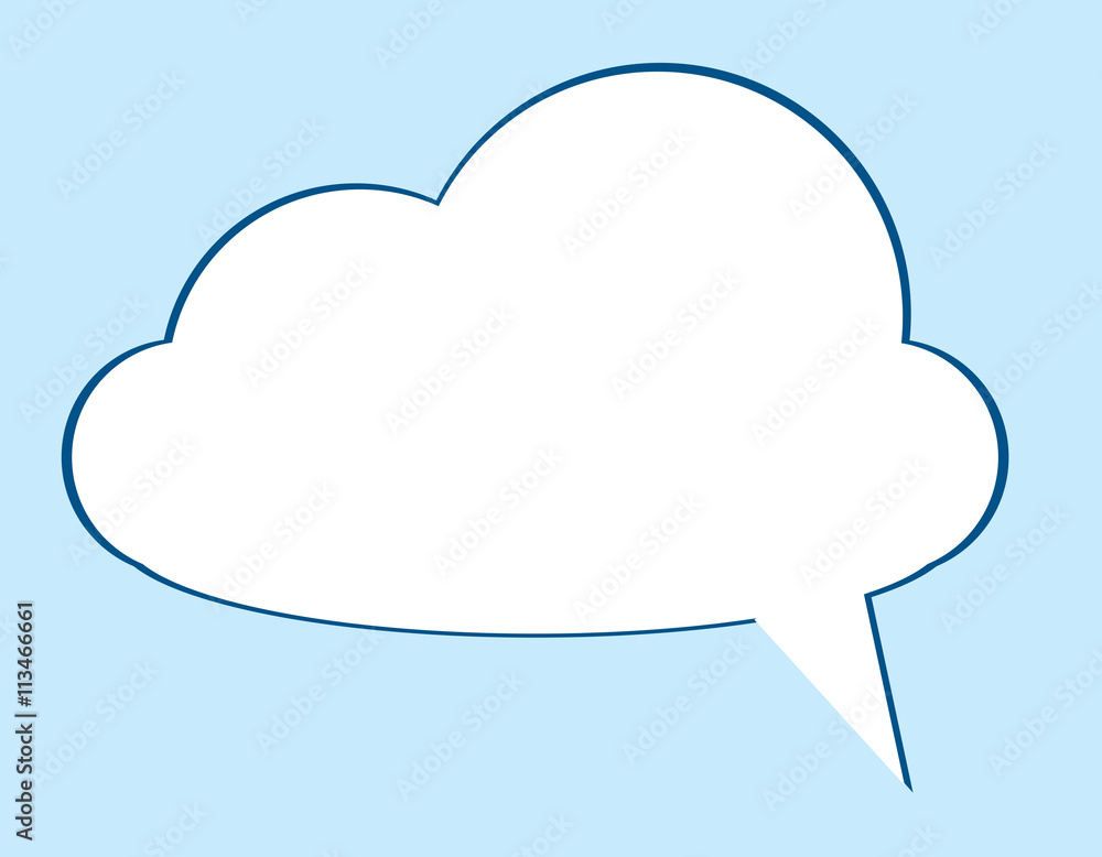 vector background of speech bubble cloud with blank copy space vector background of speech bubble cloud with blank copy space