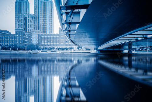 base bridge.urban bridge,tianjin china.