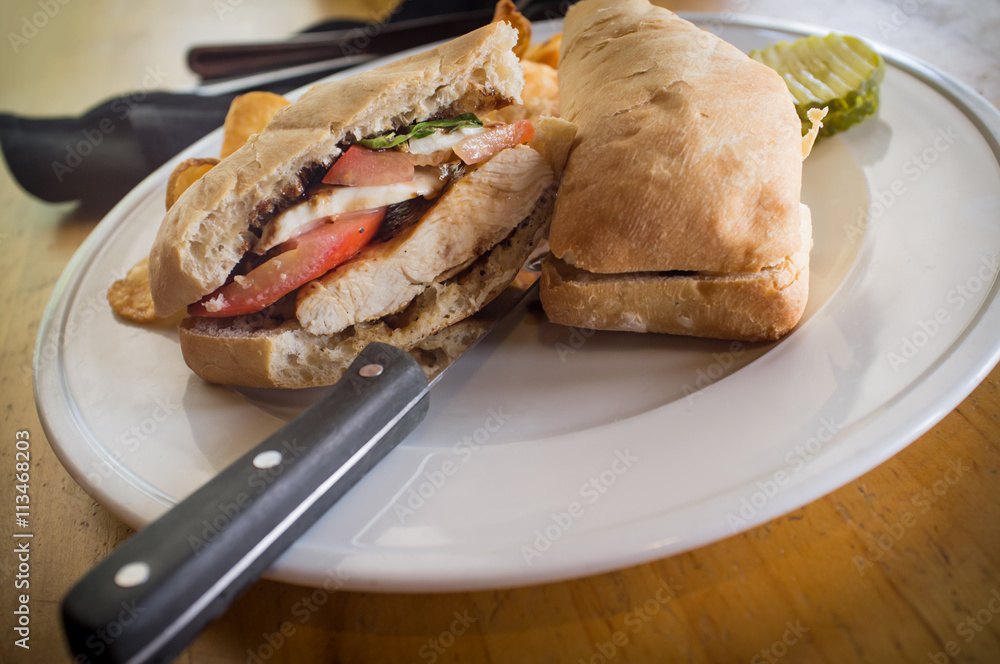 Grilled Caprese Chicken Sandwich Grilled Caprese Chicken Sandwich