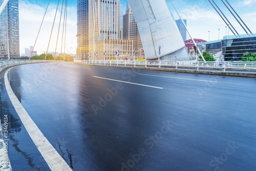Tableau sur toile traffic at cable bridge,tianjin city