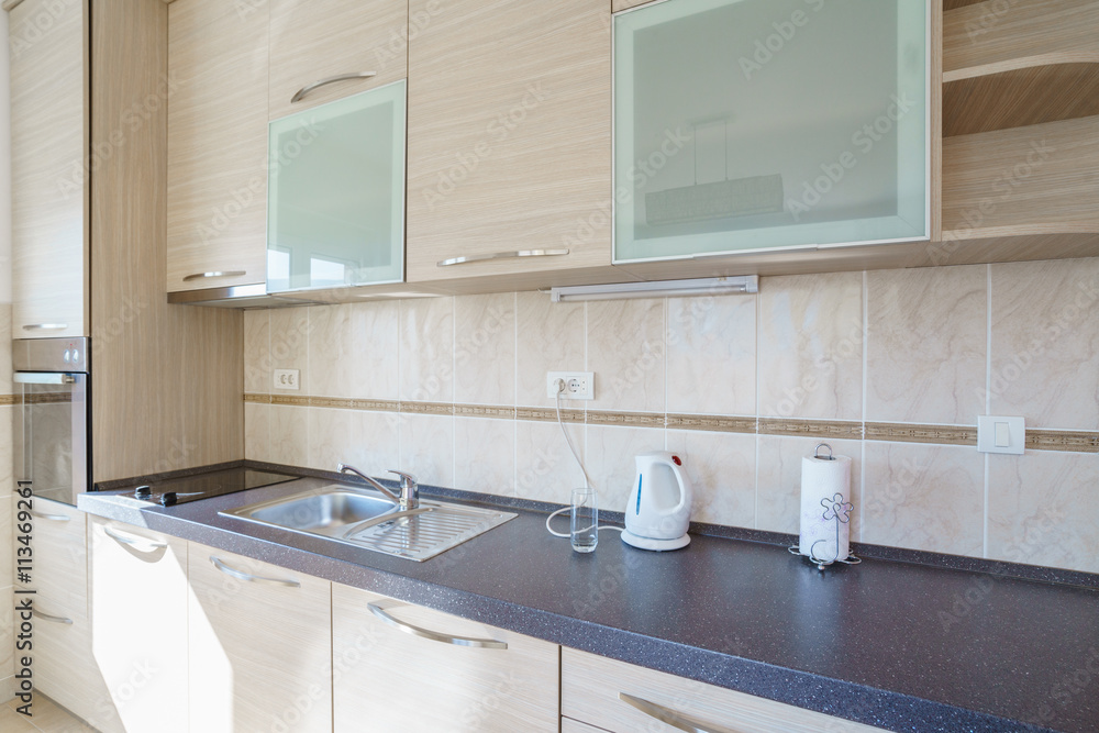 Fototapeta premium Interior of a guest house kitchen