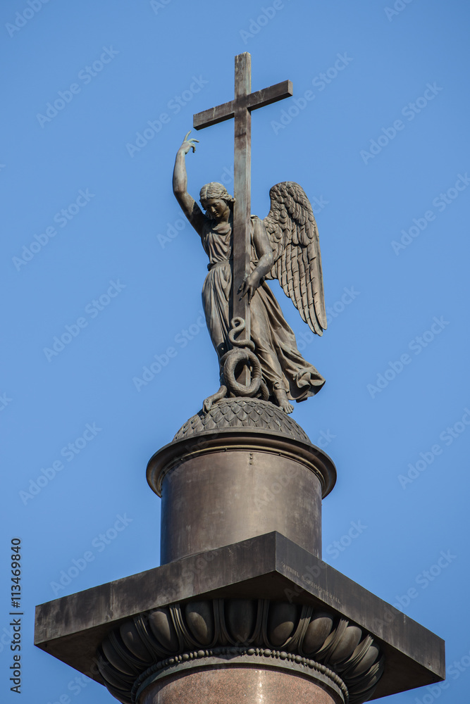 Alexander column. St. Petersburg Palace square