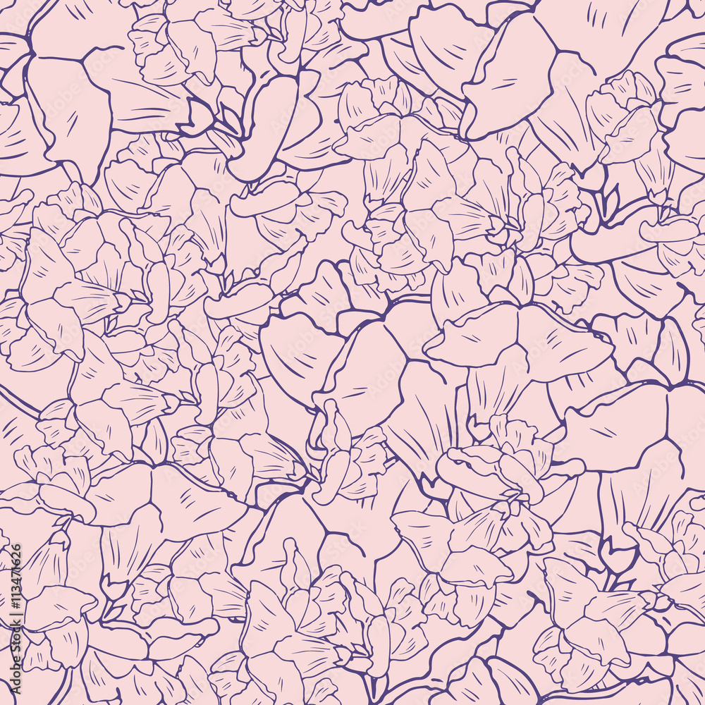 hand drawn floral pattern hand drawn floral pattern