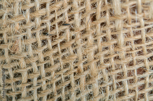 Sackcloth / Close up of sackcloth textured background.