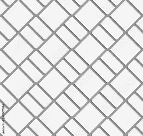 Perforated diagonal bricks