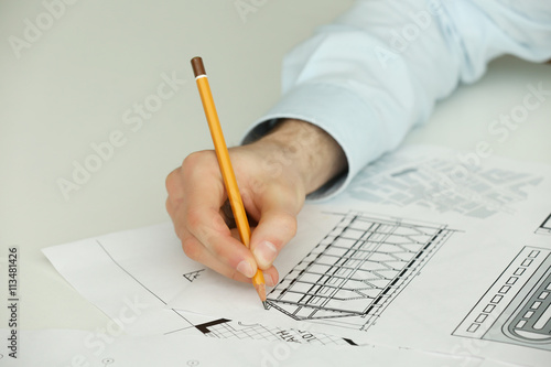 Male construction engineer ...