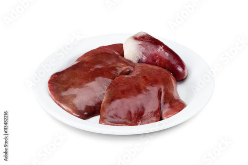 Raw turkey liver