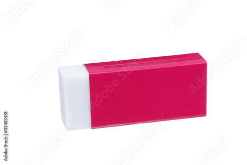 Eraser of red case photo