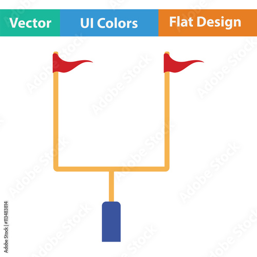 American football goal post icon