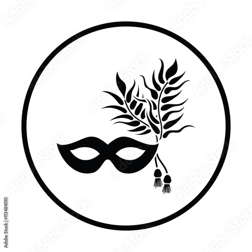 Party carnival mask icon