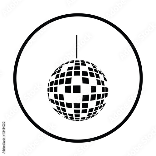 Party disco sphere icon