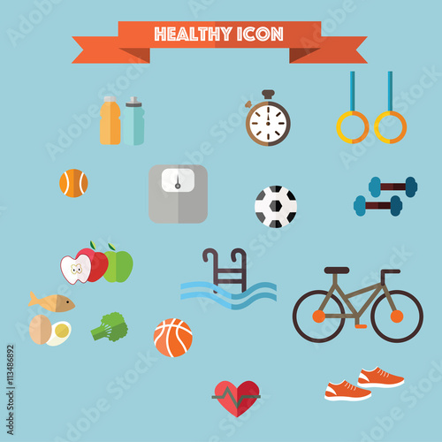sport good heathy icon