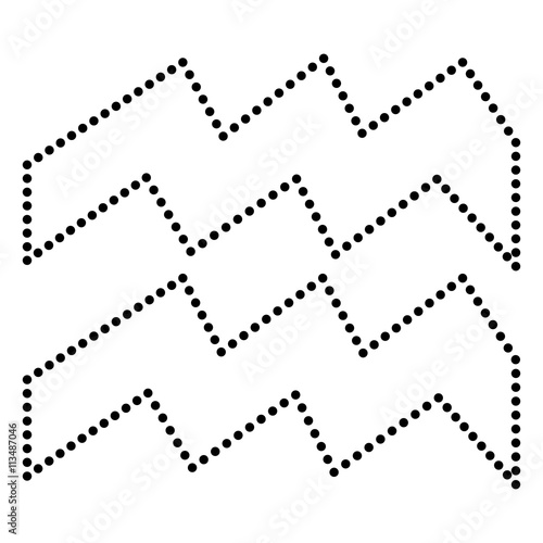 Aquarius sign illustration