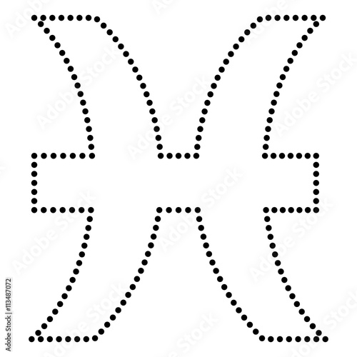 Pisces sign illustration