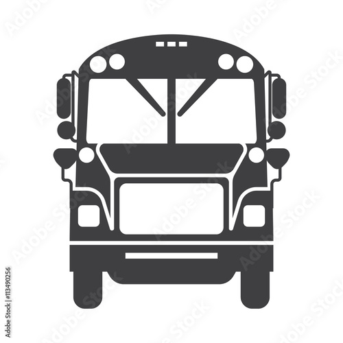 School Bus Icon Vector.