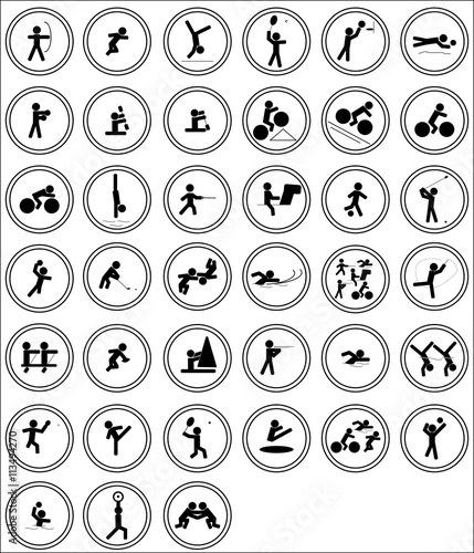 Sport Icon set for Rio 2016, Olympics