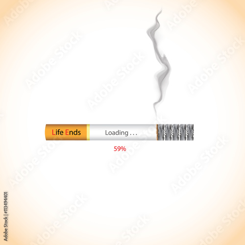 Vector of concept of quit and stop smoking can use for 31 May the World No Tobacco Day.