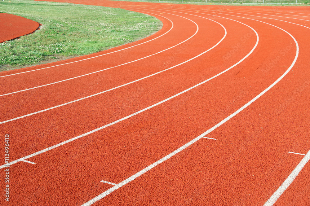 running track in sport field