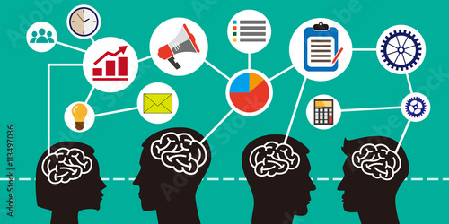 Brainstorm concept. Mind map. Creative Think