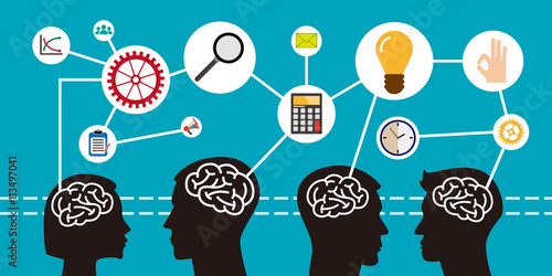 Brainstorm concept. Mind map. Creative Think