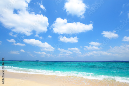 美しい沖縄のビーチと夏空 © Liza5450