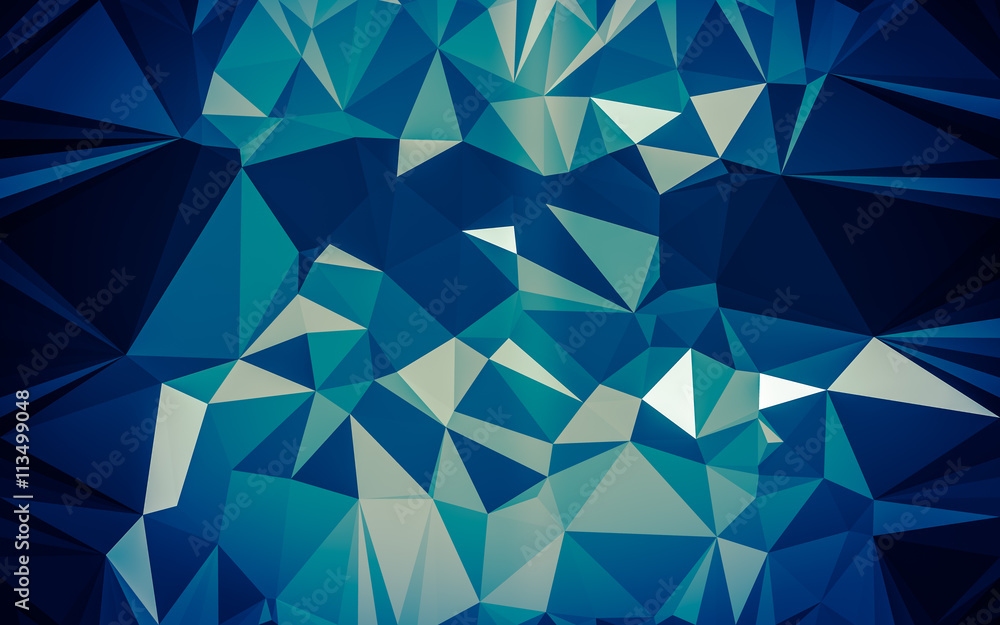 Obraz premium Abstract low poly background, geometry triangle
