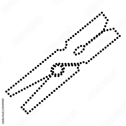 Clothes peg sign