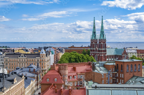 Aerial view of Helsinki, capital of Finland #113499624