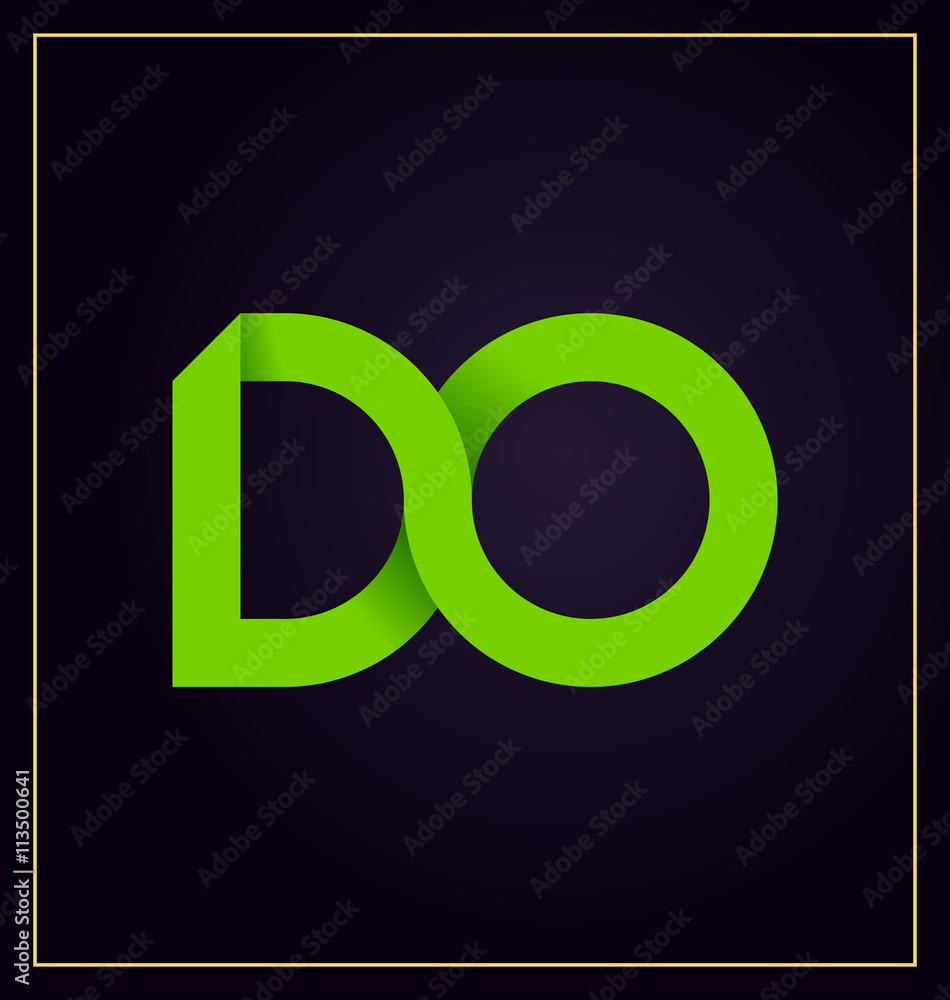DO Two letter composition for initial, logo or signature. DO Two letter composition for initial, logo or signature.