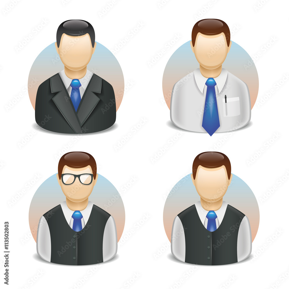vector icons of characters users employees hierarchy vector icons of characters users employees hierarchy