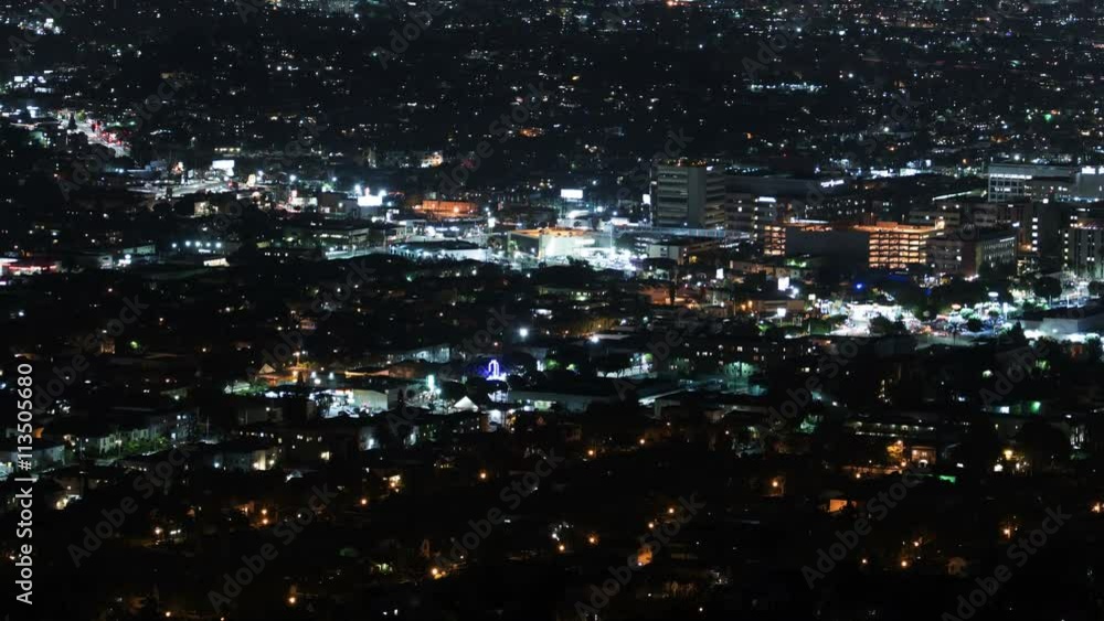 Los Angeles Skyline 46 Night Time Lapse Los Angeles Skyline 46 Night Time Lapse