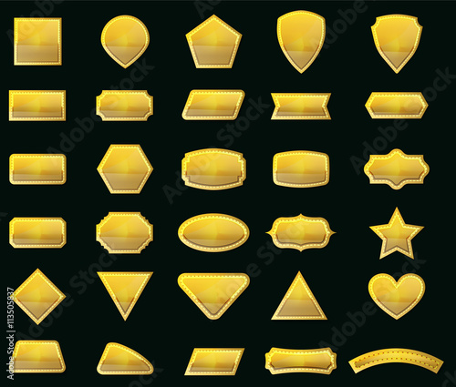 Vector set shapes and gold labels for message 