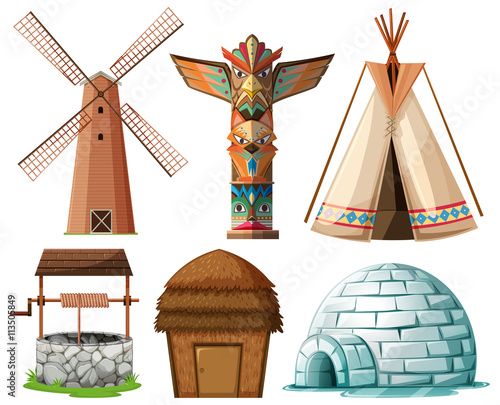 Different type of buildings
