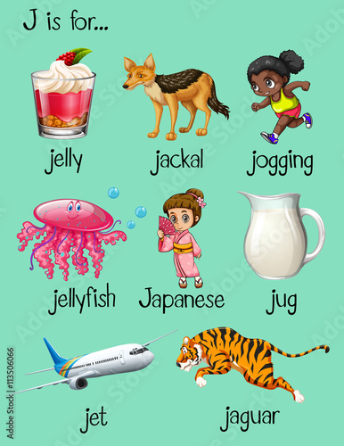 Words begin with letter J