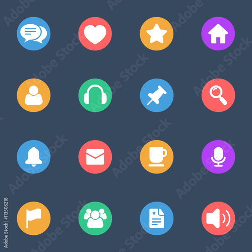 Miscellaneous icon flat