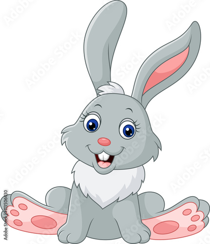 Cute littile bunny sitting 