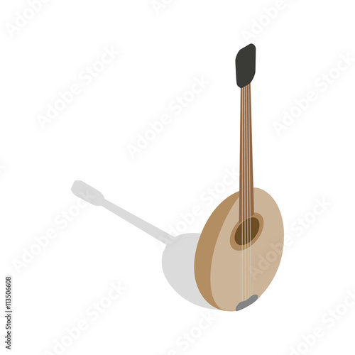 Traditional turkish music instrument icon