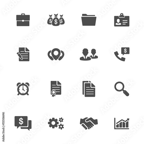 Business icons vector