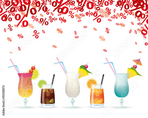 Red Percents Cocktails