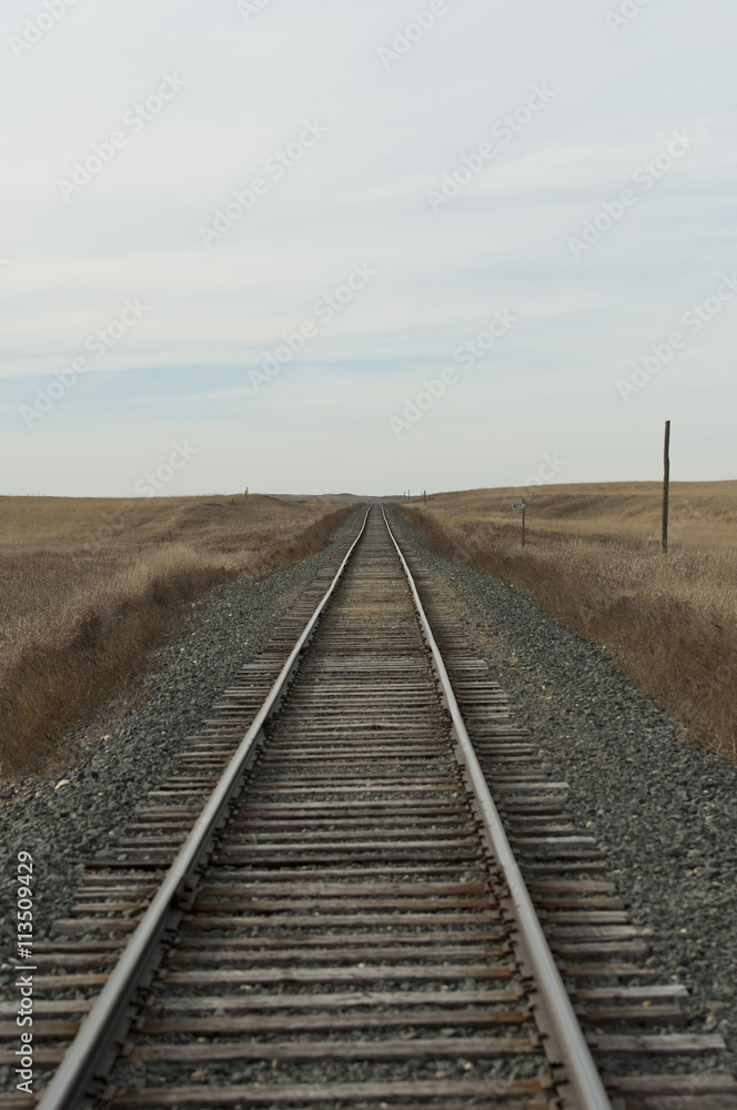 Old Railway Tracks across the North Dakota Prairie