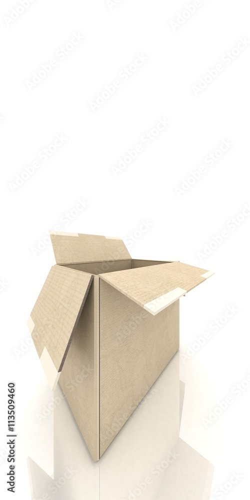 cardboard boxes  3D rendering