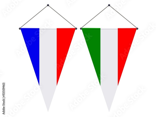 Fanions. France, Italie