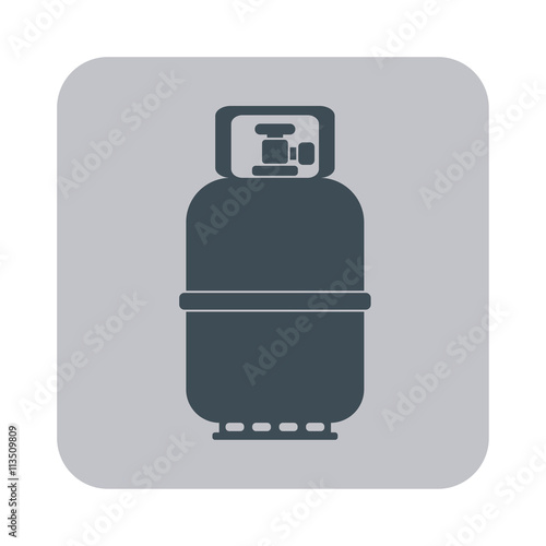 Camping gas bottle icon