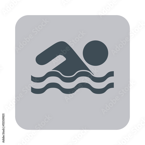 Swimming water sport icon