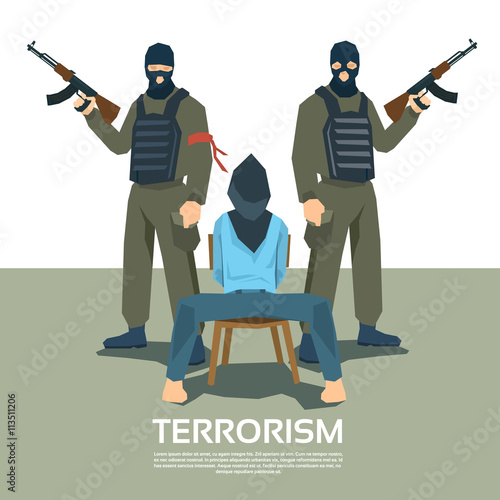 Two kidnappers with hostage