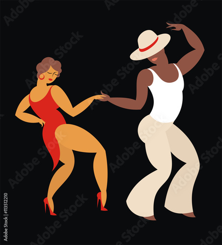 lady and gentleman dance Latin America dance salsa