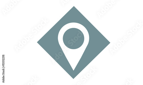 Free Download Map icon pointer. GPS location symbol. - GFXLoad