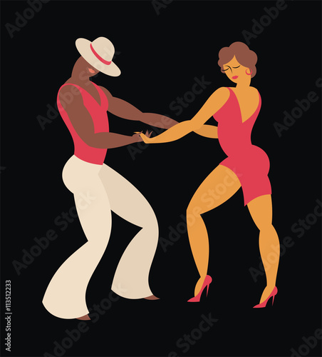 lady and gentleman dance Latin America dance salsa